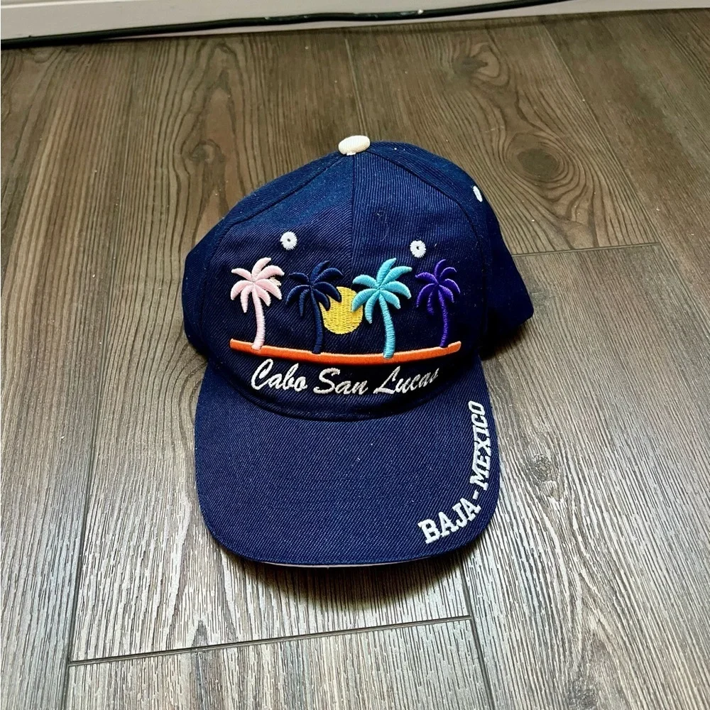 Cabo San Lucas Embroidered Blue Cap